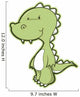 Cute Little Tyrannosaurus Rex Wall Decal