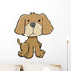 Cute Brown Little Puppy Wall Decal