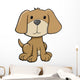 Cute Brown Little Puppy Wall Decal