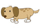 Baby Dachshund Wiener Dog Wall Decal