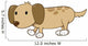 Baby Dachshund Wiener Dog Wall Decal