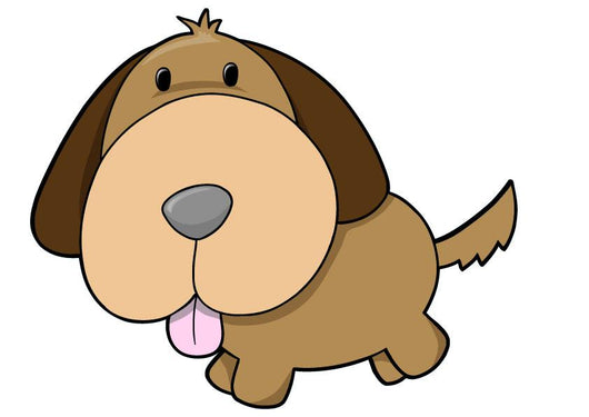 Cute Little Chunky Puppy Wall Decal