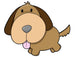 Cute Little Chunky Puppy Wall Decal