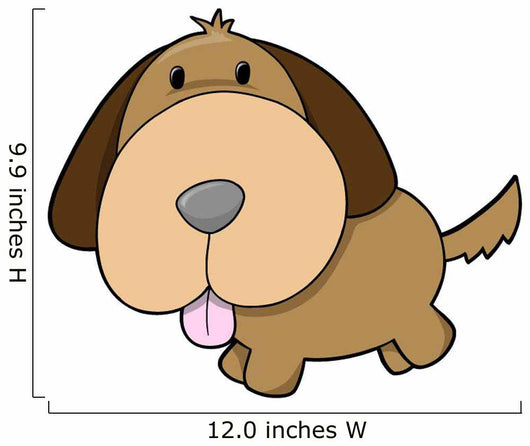 Cute Little Chunky Puppy Wall Decal
