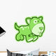 Cute Green Puppy Dog Wall Decal