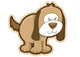 Floppy Little Brown Puppy Wall Decal