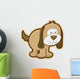 Floppy Little Brown Puppy Wall Decal