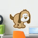 Floppy Little Brown Puppy Wall Decal