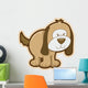 Floppy Little Brown Puppy Wall Decal