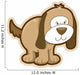 Floppy Little Brown Puppy Wall Decal