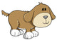 Cute Little Puppy Dog Wall Decal
