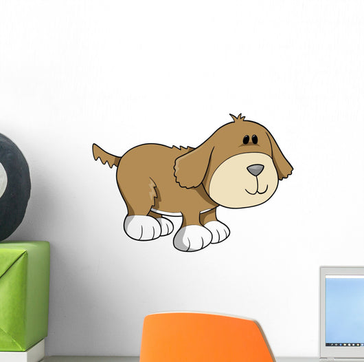 Cute Little Puppy Dog Wall Decal