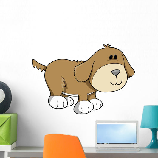 Cute Little Puppy Dog Wall Decal