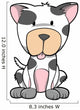 Cute Little Spotted Puppy Wall Decal