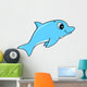 Cute Jumping Baby Dolphin Wall Decal