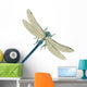 Blue Dragonfly Wall Decal