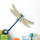 Blue Dragonfly Wall Decal