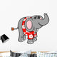 Cute Little Chillaxin Elephant Wall Decal