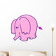 Little Pink Baby Elephant Wall Decal