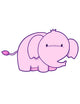 Cute Pink Little Baby Wall Decal
