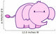 Cute Pink Little Baby Wall Decal