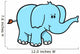 Cute Little Blue Baby Wall Decal