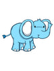 Cute Little Baby Elephant Wall Decal