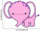 Cute Little Pink Baby Wall Decal