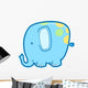 Little Square Baby Elephant Wall Decal