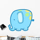 Little Square Baby Elephant Wall Decal
