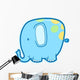 Little Square Baby Elephant Wall Decal