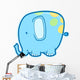 Little Square Baby Elephant Wall Decal