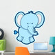 Cute Bubbly Baby Elephant Wall Decal