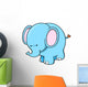 Cute Little Brainy Elephant Wall Decal