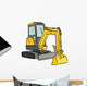 Front Shovel Yellow Excavator Wall Decal