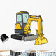 Front Shovel Yellow Excavator Wall Decal