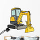 Front Shovel Yellow Excavator Wall Decal
