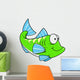 Cute Little Green Fish Wall Decal