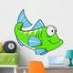 Cute Little Green Fish Wall Decal
