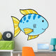 Cute Little Blue Fish Wall Decal