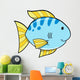 Cute Little Blue Fish Wall Decal
