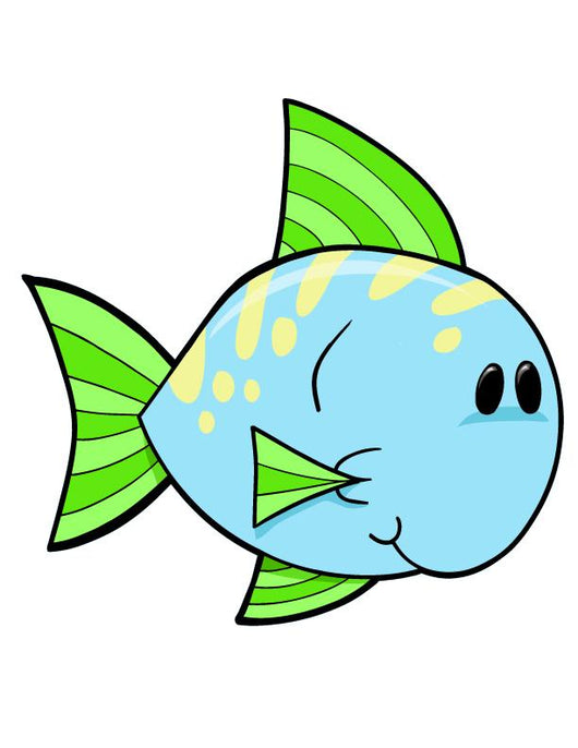 Cute Little Spotted Fish Wall Decal