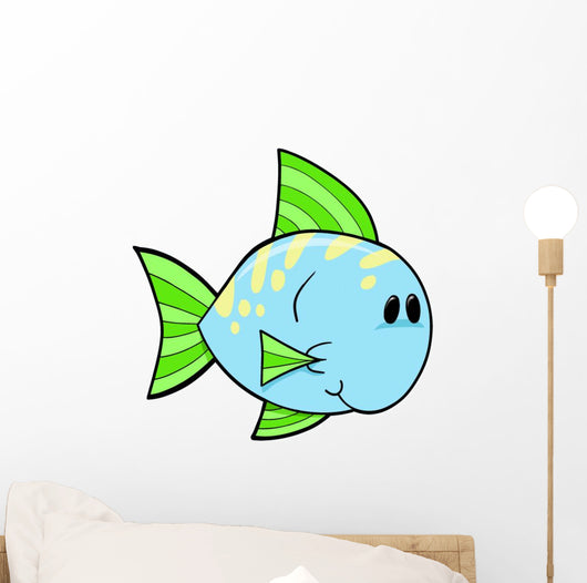 Cute Little Spotted Fish Wall Decal