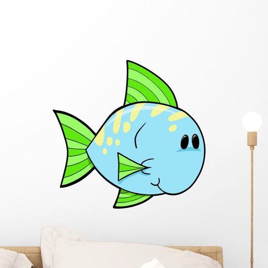 Cute Little Spotted Fish Wall Decal