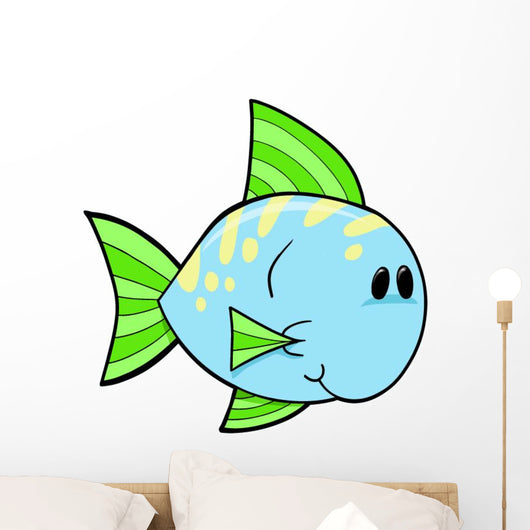 Cute Little Spotted Fish Wall Decal