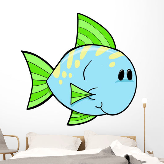 Cute Little Spotted Fish Wall Decal
