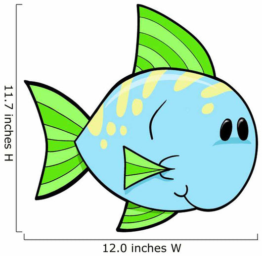 Cute Little Spotted Fish Wall Decal