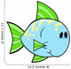 Cute Little Spotted Fish Wall Decal