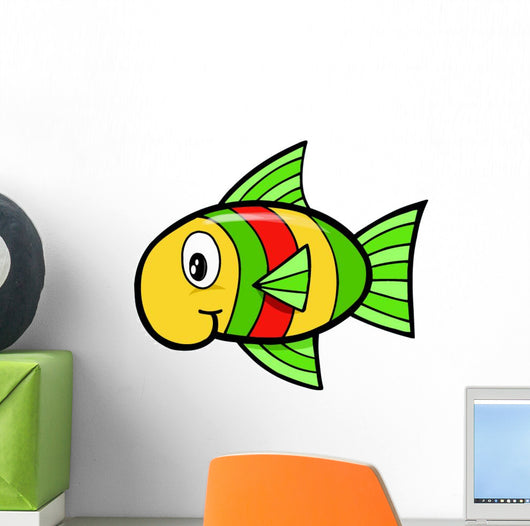 Baby Rasta Fish Wall Decal