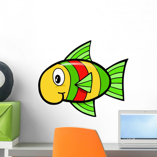 Baby Rasta Fish Wall Decal